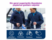 S hadříkem Tork Plus, 2 vrstvy.