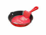 Litinová pánev GRAND FEU FRYP15R, O15,5 cm, červená