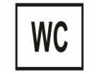 Samolepka na WC 120x120mm