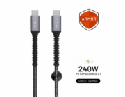 Fixed kabel USB-C/C 2m FIXDA-CC2-GR