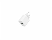 GEMBIRD PD nabíječka USB-A USB C 20W bilá