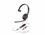 Poly Blackwire 5210 náhlavní souprava, 3.5 mm jack + USB-C/A adaptér, mono (bulk)