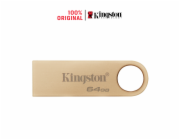 Kingston 64GB DataTraveler DTSE9, 3. Generace, USB 3.2, zlatá