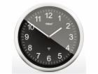 Mebus 19812 radio wall clock  black/silver