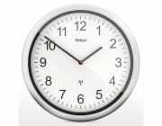 Mebus 19809 radio wall clock  white/silver