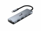 GENIUS hub UH-500/ USB-C na HDMI/ 2x USB3.0/ USB-C/ 100W ...
