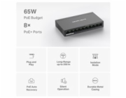MERCUSYS switch MS110P (10x100Mb/s,8xPoE+,65W,fanless)