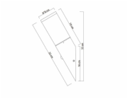 Svítidlo Domoletti CORTE DH7430, 15W, E27, IP44, antracit