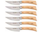 Laguiole Jean Dubost Steak Knife  Set 6pcs., Oak Wood