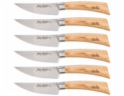 Laguiole Jean Dubost Steak Knife  Set 6pcs., Oak Wood
