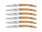 Laguiole Jean Dubost Knife Set  6 pcs., Oak Wood