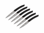 Laguiole Jean Dubost Knife Set  6 pcs., Acrylic Black