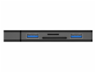 CONNECT IT COMPACT 4v1 USB-A hub + čtečka karet, (2xUSB-A...