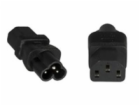 PremiumCord Adaptér IEC C13 female na IEC C6 male "trojlí...