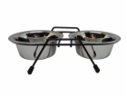 Miska na krmení Hoppy Wire Diner Trapeze, 0,9 l, 2 ks.