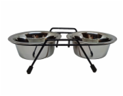 Miska na krmení Hoppy Wire Diner Trapeze, 0,9 l, 2 ks.