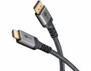 Goobay Adaptérový kabel Plus DisplayPort > HDMI, 4K @ 60Hz (šedý, 2 metry)