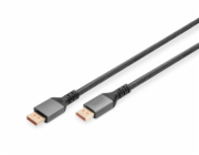 Digitus DP Kabel PREMIUM DP2.1 1m 16K@60Hz, UHD, 80Gbps, Alu