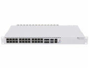 MikroTik Cloud Router Switch CRS326-4C+20G+2Q+RM 650MHz, 2x 40 Gbps QSFP+, 20x 2,5 Gbps LAN, 4x Combo, L6, 2x PSU,1U