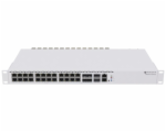 MikroTik Cloud Router Switch CRS326-4C+20G+2Q+RM 650MHz, 2x 40 Gbps QSFP+, 20x 2,5 Gbps LAN, 4x Combo, L6, 2x PSU,1U