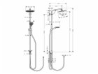Hansgrohe Crometta S Showerpipe  240 1jet EcoSmart Reno c...