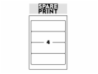 SPARE PRINT PREMIUM Samolepicí etikety bílé, 100 archů A4...