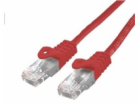 C-TECH kabel patchcord Cat6, UTP, červený, 1m