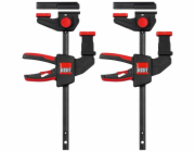 Bessey 2x Jednoruční stolní svěrka EZR15SET (černá/červená, 150 / 60)