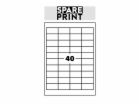 SPARE PRINT PREMIUM Samolepicí etikety bílé, 100 archů A4...