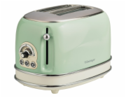 Ariete Vintage Toustovač 155 (světle zelený, 810 wattů, na 2 krajíce toastu)