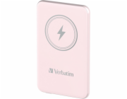 Verbatim Wireless Powerbank Charge  n  Go 5.000mAh (rosa, Qi, PD 3.0, Quick Charge 3.0)