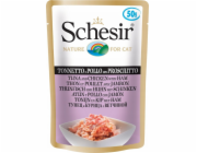 SCHESIR in jelly Tuna and chicken with ham - mokré krmivo pro kočky - 50 g