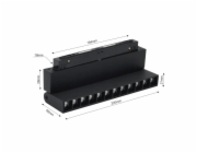 Lampa modulovaná magnetická, 12 W, LED, 3000 - 6000 °K