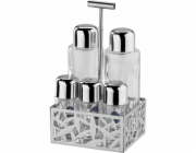 Alessi Cactus Condiment Set -  oil,vinegar,S+P,spices MSA16