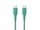 ER POWER kabel USB-C/C GRS 60W 120cm zelený