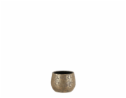 Hrnec Mica Clemente 1055434, keramika, H 16,5 cm, zlatý