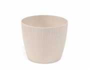 Plastový hrnec LAMELA 867-05, bílý, O11 cm