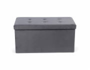 Pouf Domoletti, šedý, 38 cm x 38 cm x 76 cm