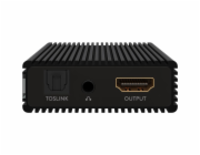 Goobay HDMI Audio Extractor 4K @ 60 Hz, HDMI Splitter (černý)