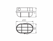 Kanlux 08092 Lampa, 60W, E27, IP54, černá