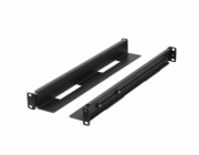 Lanberg Sada montážních lišt pro 19palcové rackové skříně, posuvné, 397x680 mm, černá