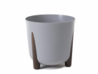 Hrnec Lamela Frida 229-27, plast, H 30 cm, šedý