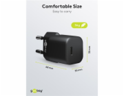 Goobay USB-C rychlonabíječka Nano, PD, GaN, 20 Wattů (černá, 1x USB-C, Power Delivery 3.0)