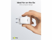 Goobay USB-C rychlonabíječka Nano, PD, GaN, 20 Wattů (bílá, 1x USB-C, Power Delivery 3.0)