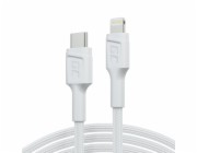 Green Cell PowerStream Bílý kabel Lightning - USB-C 1m MFi  s rychlým nabíjením Power Delivery, pro Apple iPhone