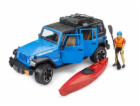 BRUDER Jeep Wrangler Rubicon Unlimited s kajakem a figurkou