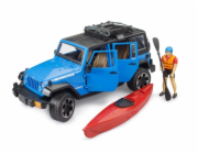 BRUDER Jeep Wrangler Rubicon Unlimited s kajakem a figurkou