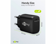 Goobay Rychlonabíječka USB-C PD GaN 25 Wattů (černá, Power Delivery 3.0)