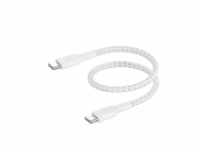 Belkin BOOST CHARGE braided Cab.  USB-C/USB-C 15cm wh.CAB004BT0MWM