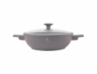 Pánev WOK s titanovým povrchem a poklicí 30 cm Taupe Coll...